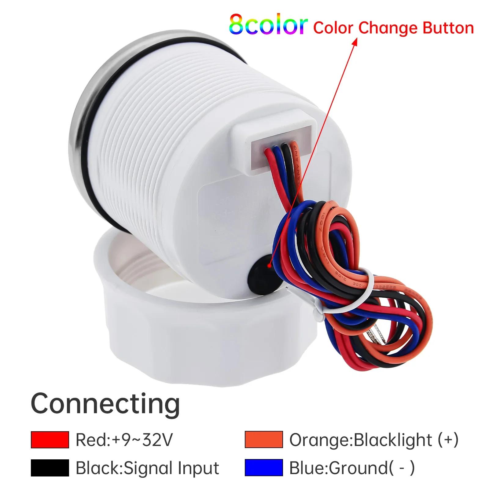 Capteur de niveau de flotteur de carburant 0-190 Ohm + jauge de niveau de carburant 52MM, pointeur é