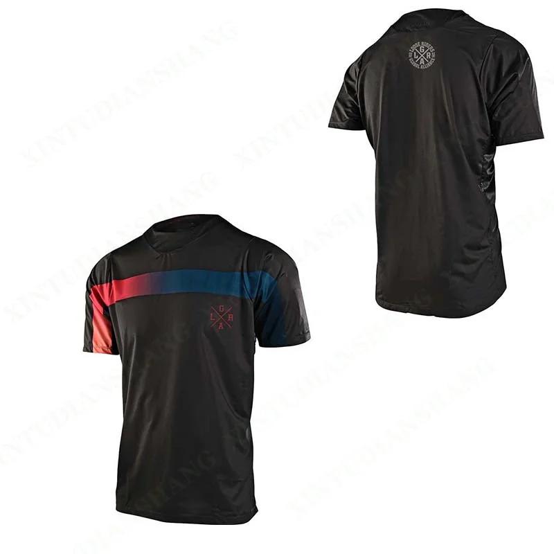 Maillot à manches 3/4 pour homme, VTT, MX, cyclisme de montagne, chemise d'endurance, DH, moto tout-