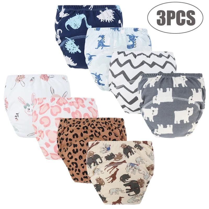 Couches d'entraînement lavables 3 pièces - Shorts réutilisables filles garçons tout-petits