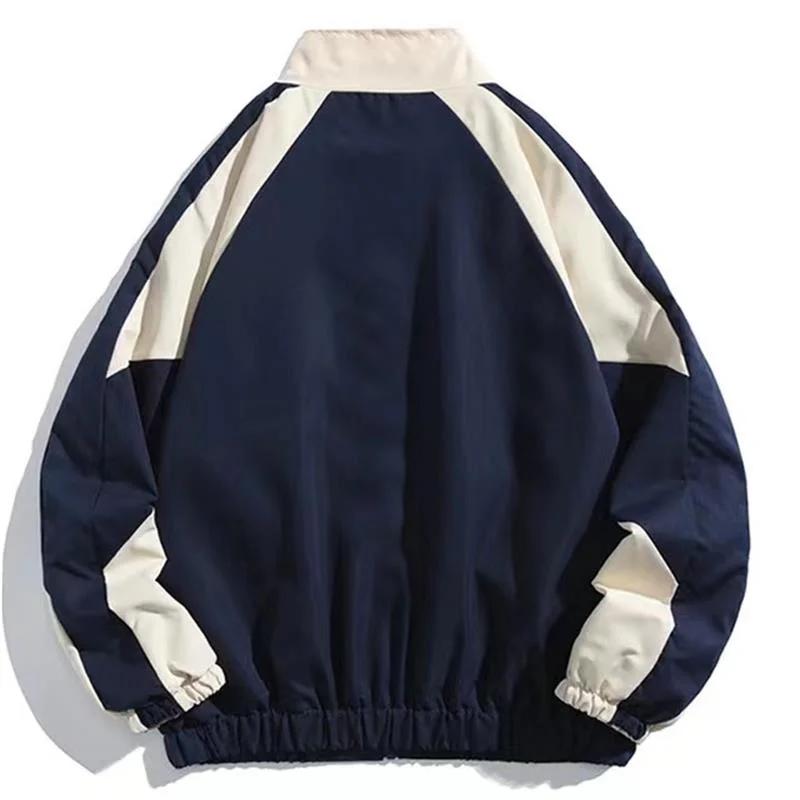 Veste d'Université pour Homme et Femme, Coupe-Vent de Style Hip Hop, Patchwork, Mode Printemps-Autom