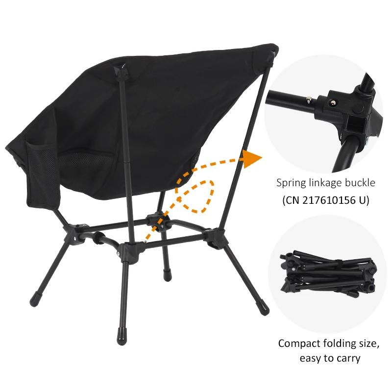 Tabouret de pêche de plage à Structure carrée, chaise pliante de Camping pratique à quatre coins, ch
