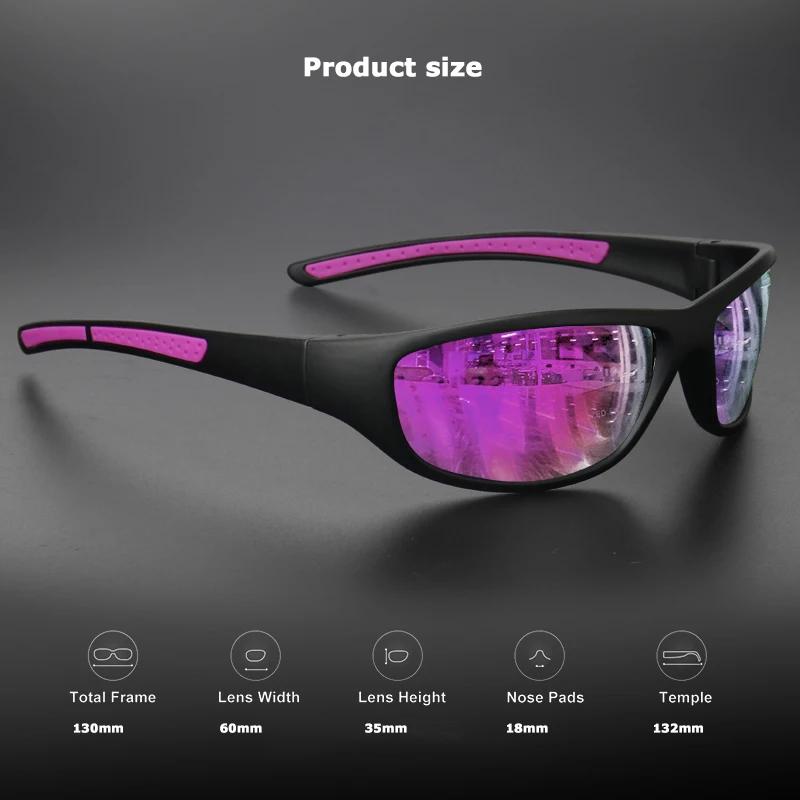 Lunettes de soleil de sport polarisées pour hommes et femmes, verres TAC de course, de pêche, Anti-é