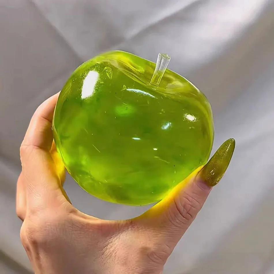 Boule anti-Stress Squishy Green Apple, jouet sensoriel doux pour tdah, autisme, jouet à presser à re
