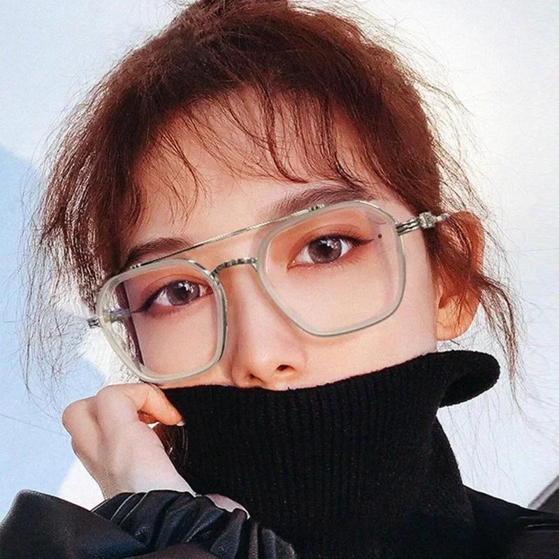 Lunettes classiques Anti-lumière bleue, monture haut de gamme, noires, Anti-rayonnement, pour femmes
