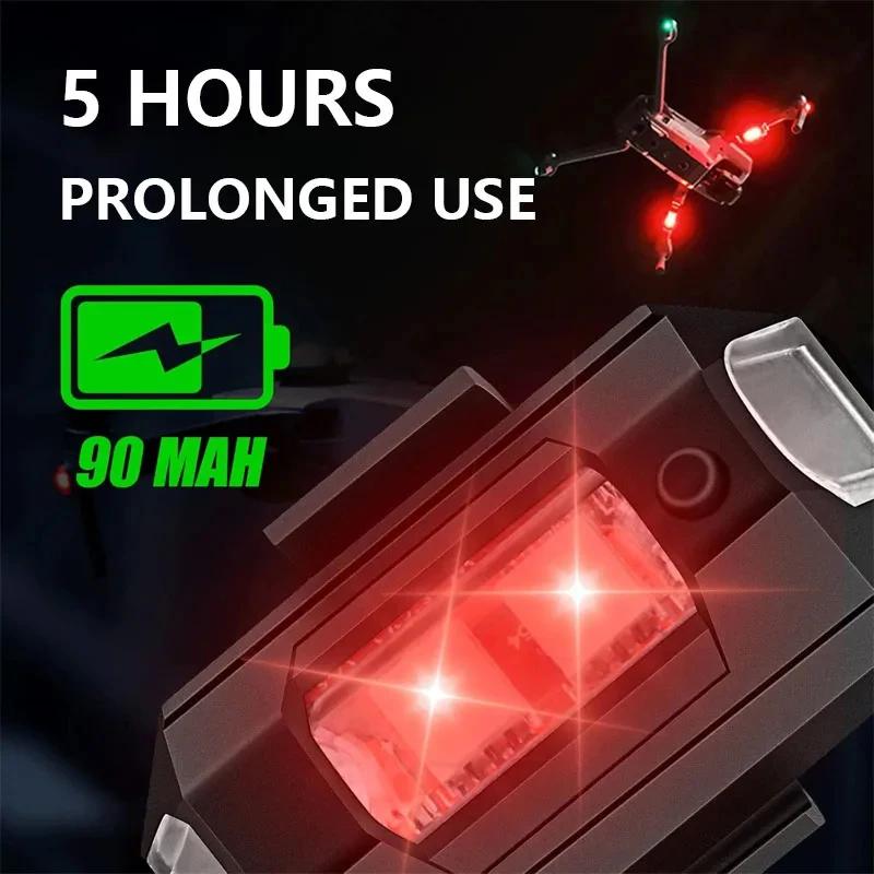 Lumière stroboscopique universelle pour moto USB voiture lampe d'avertissement LED Anti-Collision vé