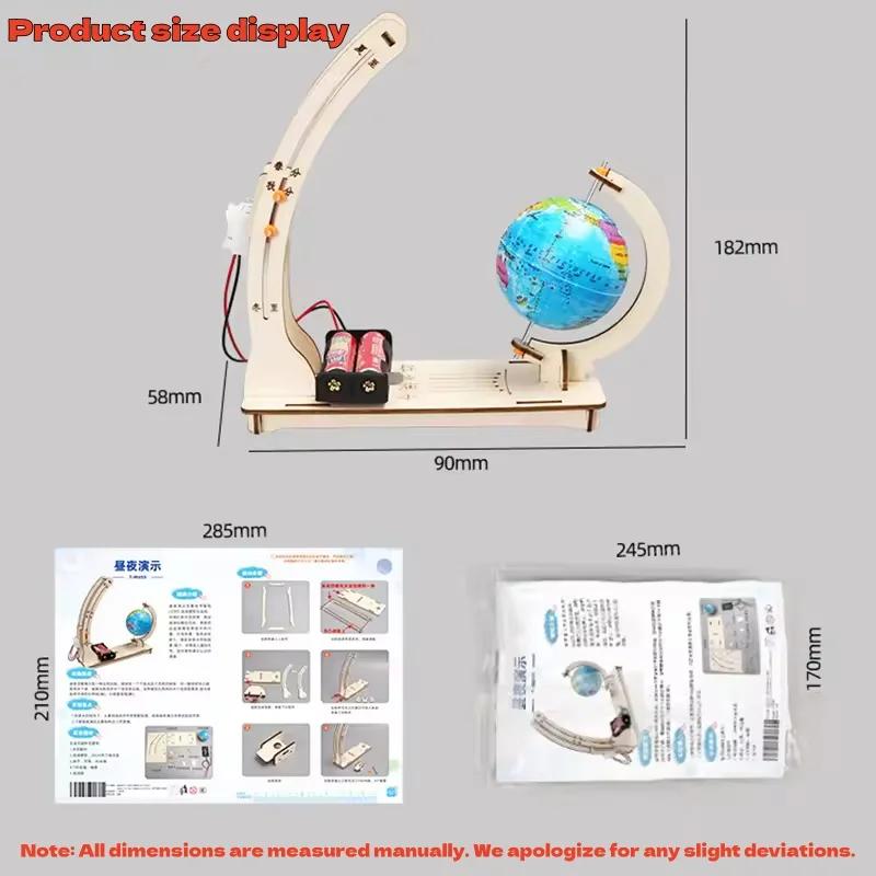Bricolage modèle de terre jour nuit Cycle Science Kit tige éducatif Globe jouet pour enfants salle d