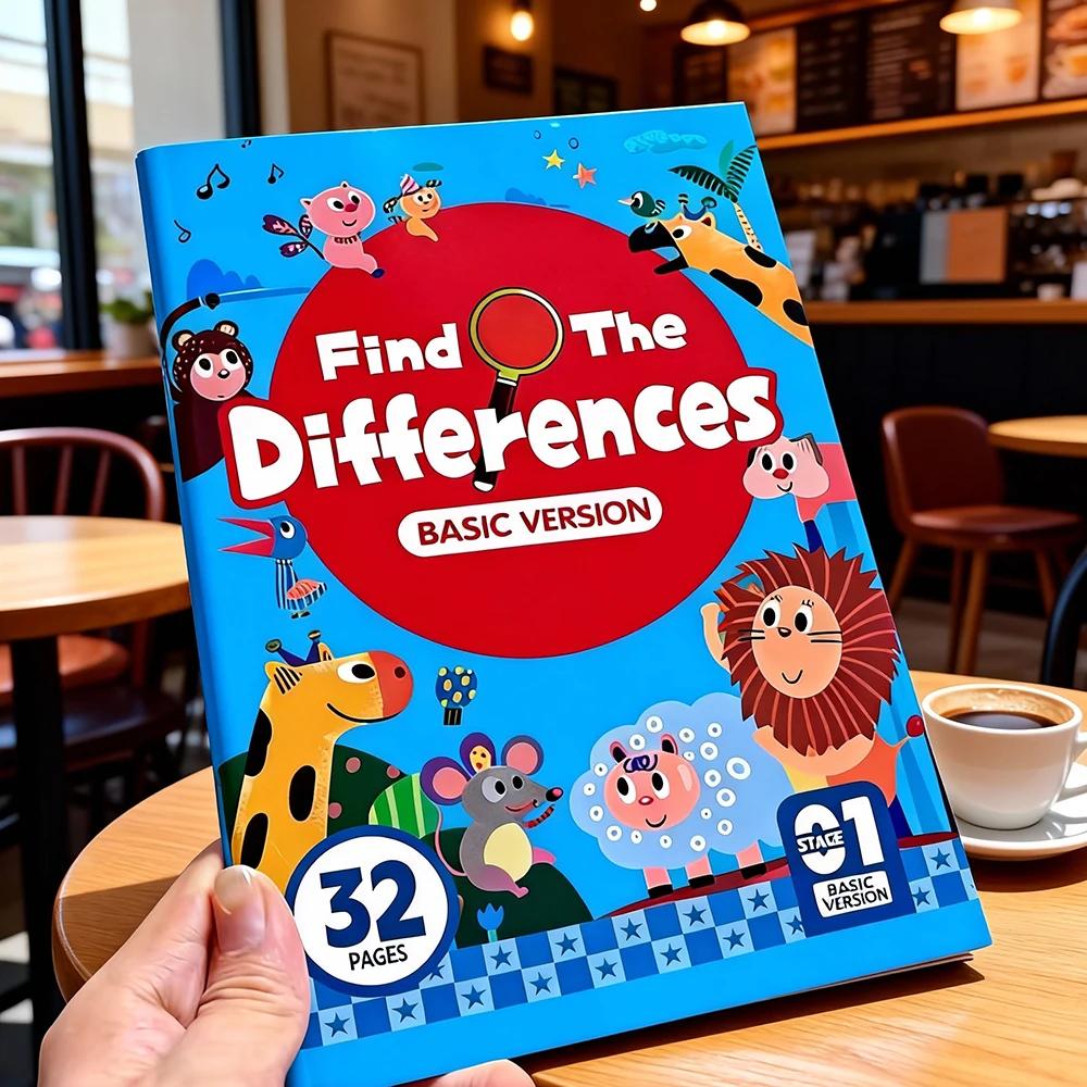 Cahier d'activités sur les différences invisibles, comprenant 32 jeux d'observation interactifs et d