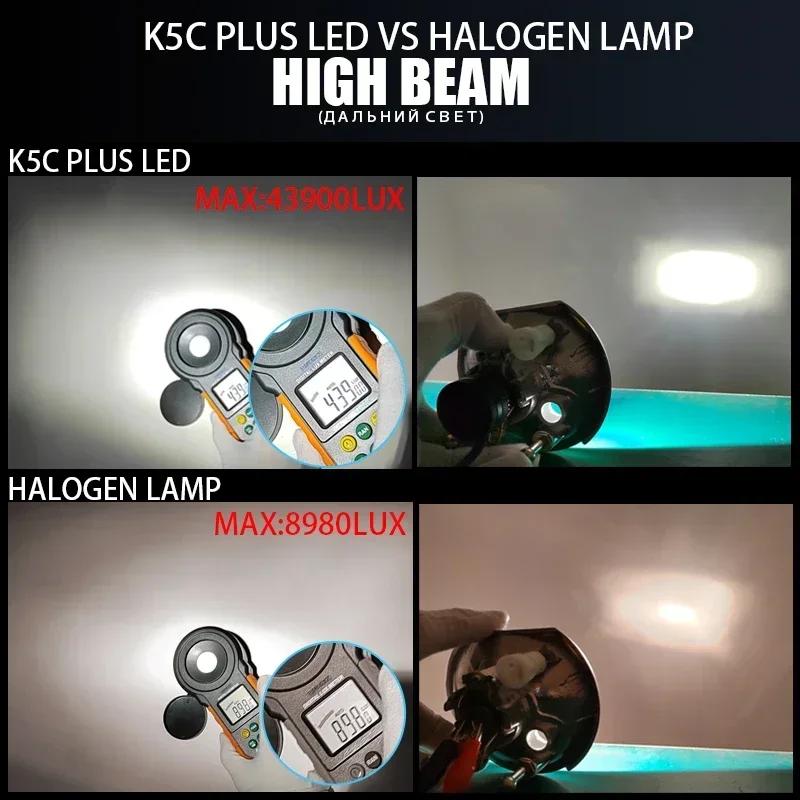 DAWNKNIGHT K5C PLUS 140W H7 ampoule LED 4300K LED H4 H11 HB3 9005 HB4 9006 K6C LED Double Tube de cu