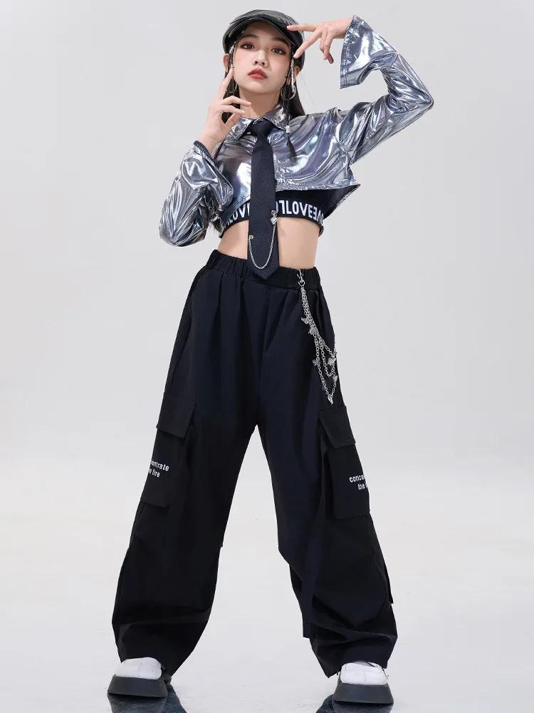 Costume Hip Hop pour filles, vêtements de danse Jazz pour enfants, vêtements de spectacle de danse d