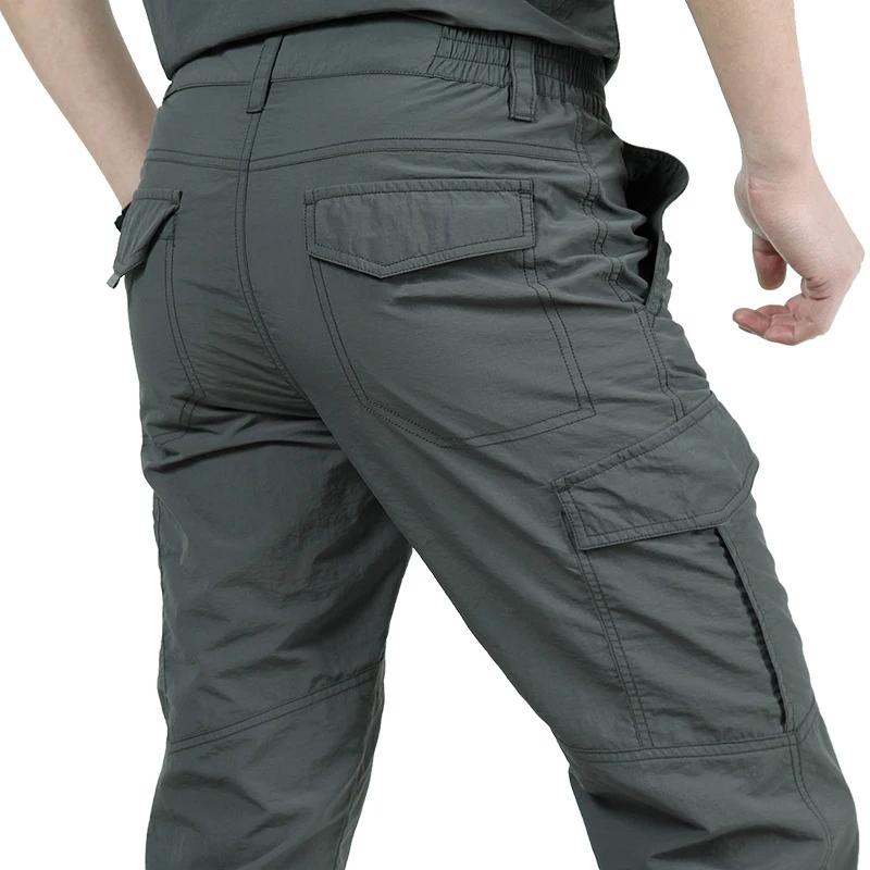 Pantalon Cargo Long Imperméable pour Homme, Vêtement d'Extérieur Respirant, Style Militaire FJMale à