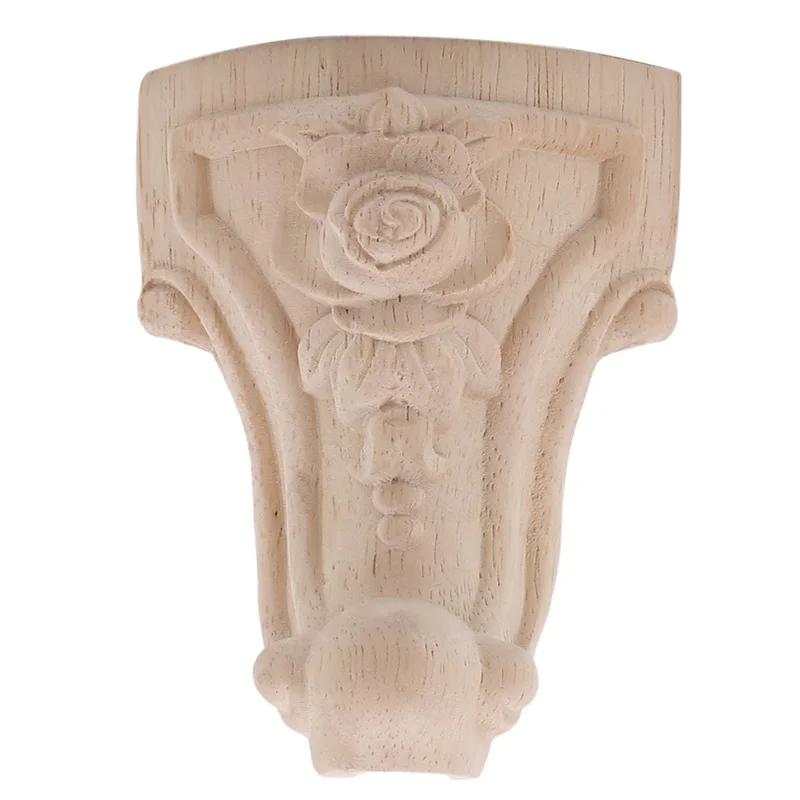 1/4/8 pièces Style européen en bois massif sculpté meubles pieds meuble TV siège pieds Vintage décor
