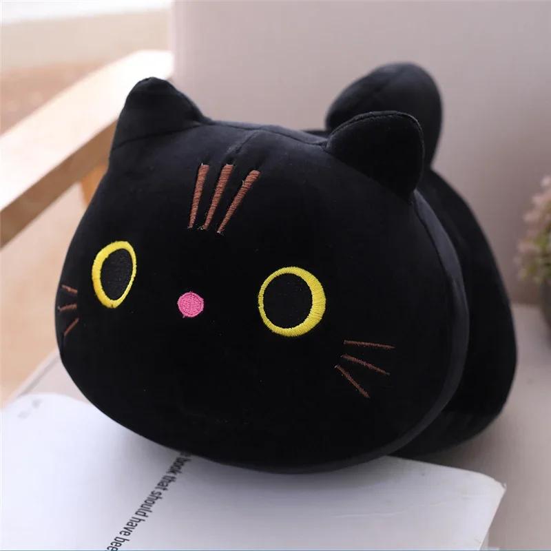 Oreiller en peluche chat doux de 20cm, coussin de canapé, jouet en peluche Kawaii, poupée animale de