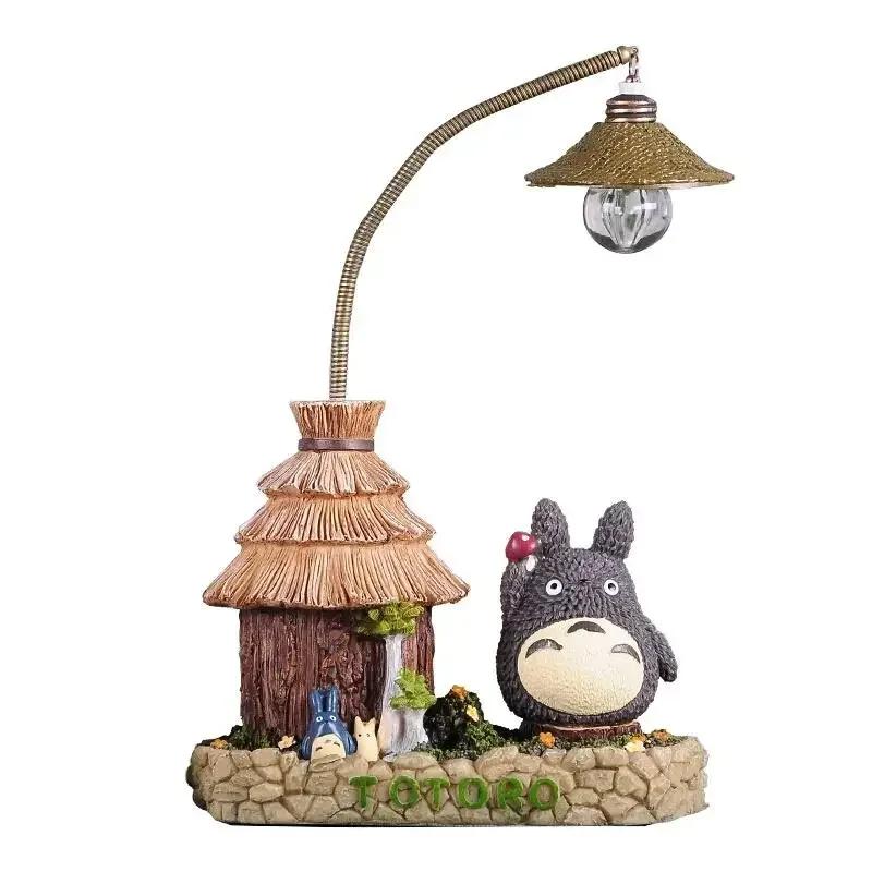 Créativité LED lampe de bureau Anime Totoro dessin animé avec ampoules veilleuse pour chambre chevet