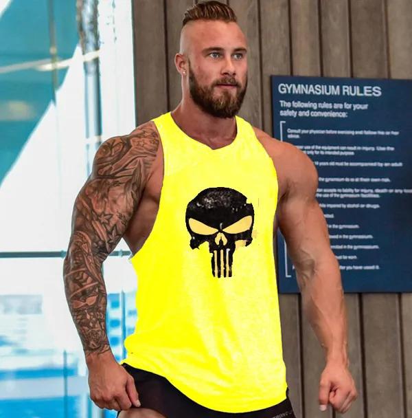 T-shirts de gymnastique bretelles homme Stringer chemise de Fitness chemise de musculation hommes ha