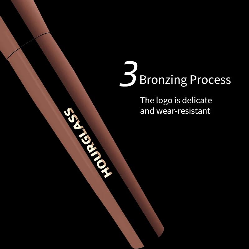 Ensemble de pinceaux de maquillage sablier, Mini brosse Portable 7 pièces, brosse en poils d'animaux