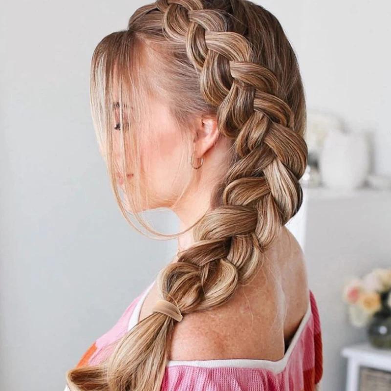 Ensemble d'élastiques à cheveux en coton pour femmes, 50 pièces/ensemble, chouchous pour cheveux dou
