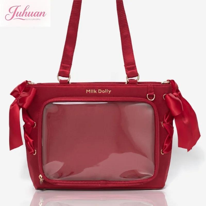 ItaBag – sacs sous les bras en Satin pour filles, élégants, avec rubans doux, sac à bandoulière avec