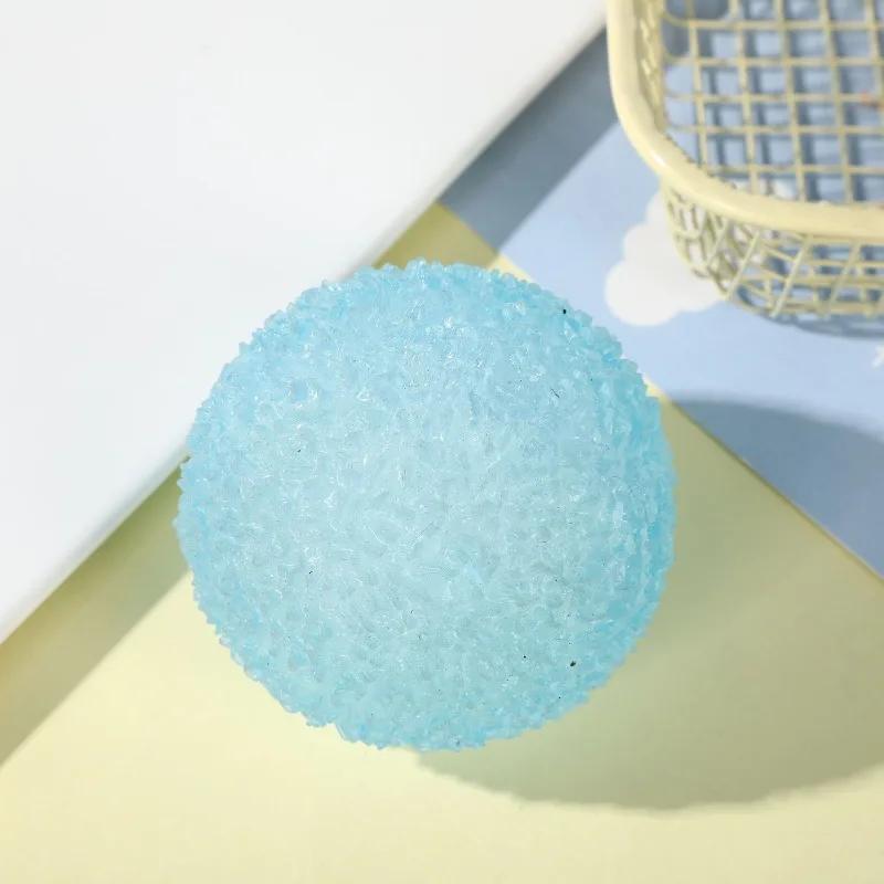 Boule de glace Maltose jouets spongieux bleu Mochi sensoriel Fidgets jouet simulé Transparent Anti-S