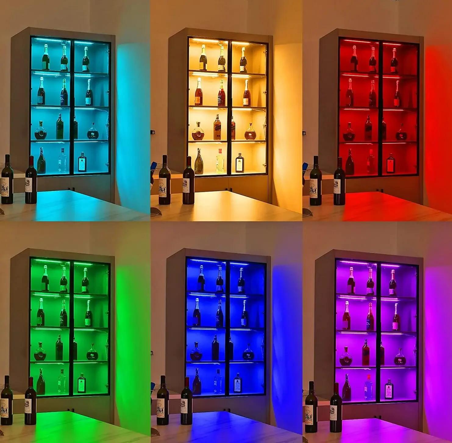 DC12V 30CM LED lumières armoire éclairage Tuya Wifi intelligent 5050 RGB lampe à intensité variable 
