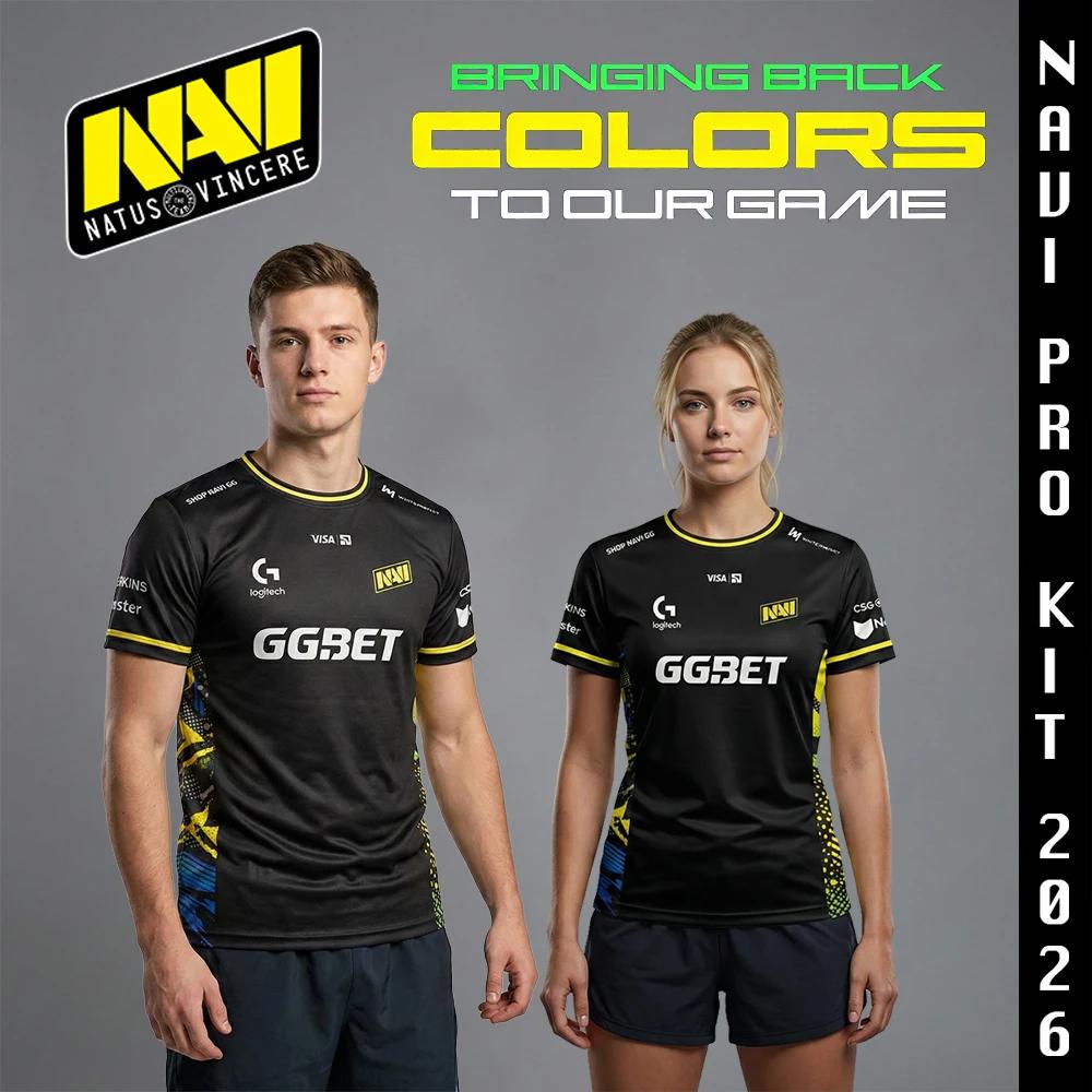 T-shirt de club d'e-sport NAVI 2026, nouveau maillot de jeu CS2 Major, haut respirant à manches cour