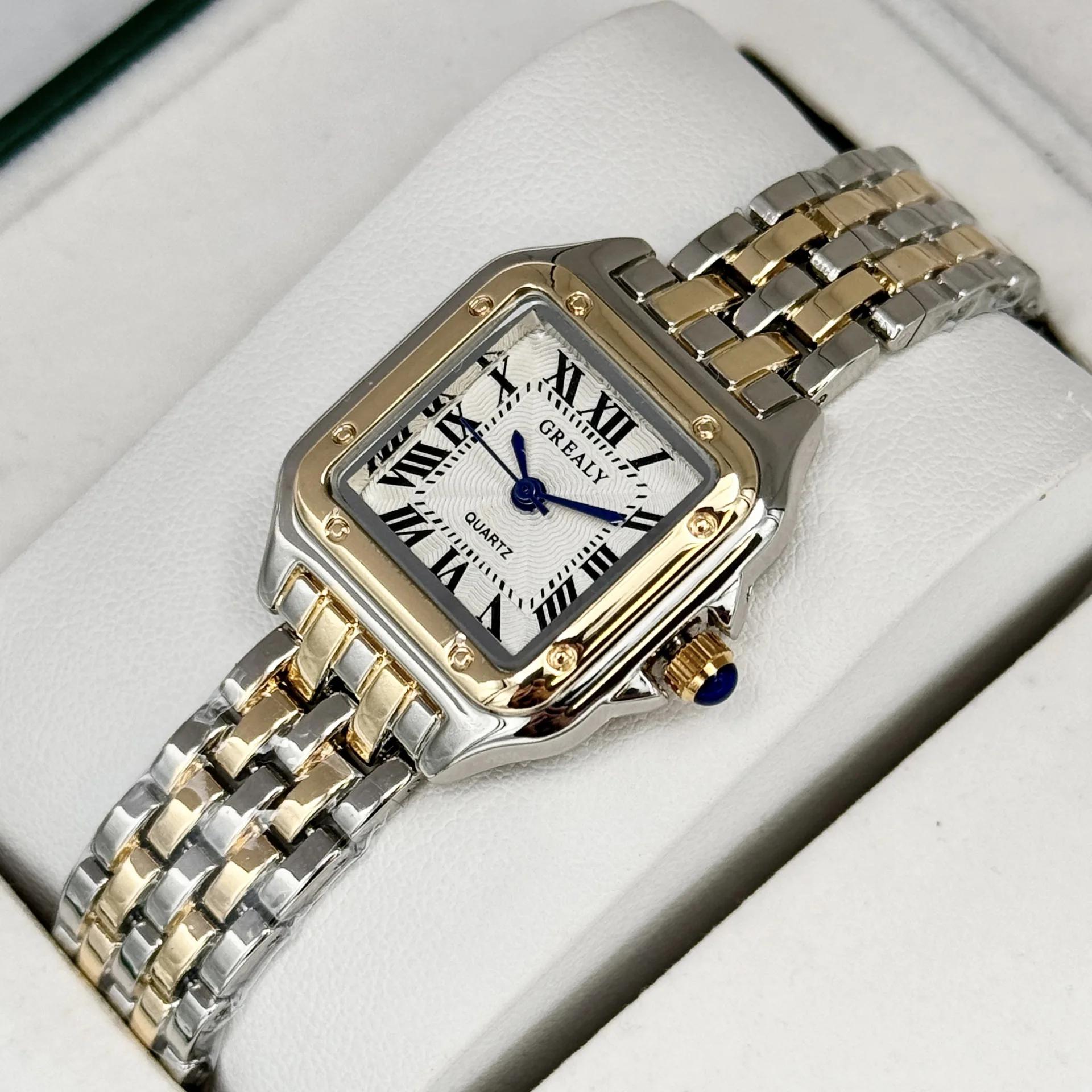 Top marque montre femmes affaires rétro classique Simple étanche bande d'acier dames mode Quartz hor
