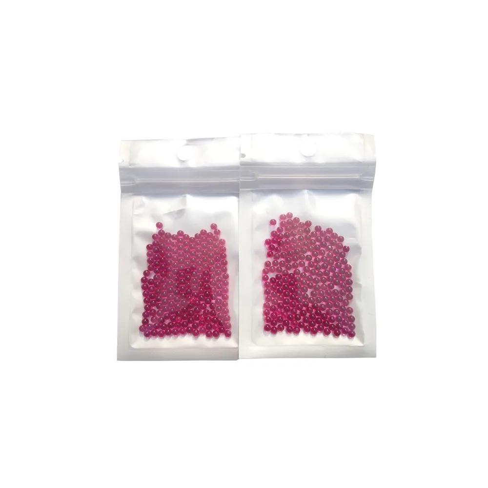 Boules de rubis de 3 mm de diamètre extérieur fabriquées à partir de pierre de pierres précieuses en