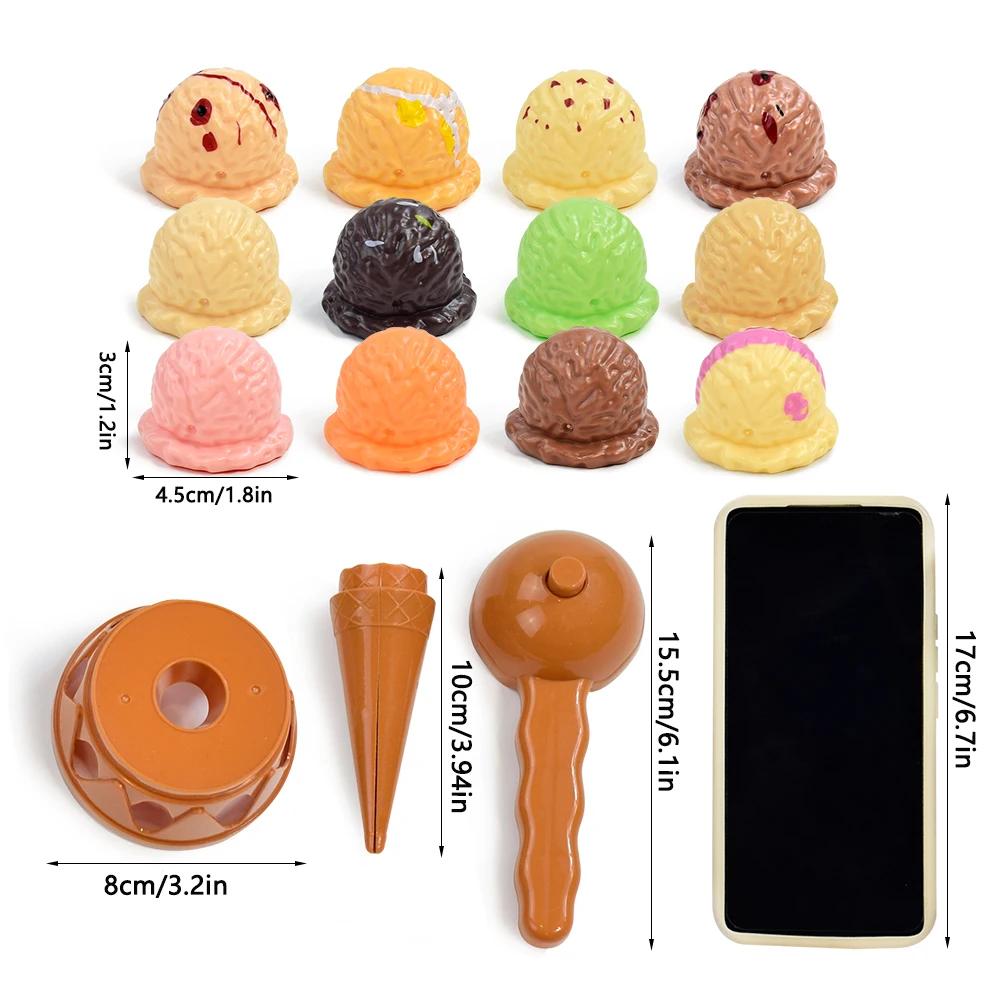Jouet de cuisine de Simulation de nourriture pour enfants, jeu de glace empilable, jouets éducatifs 