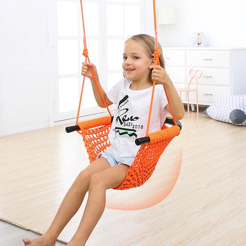 Hamac pour enfants, nid, balançoire, tissage à la main, aire de jeux, jouets d'intérieur, filet de c