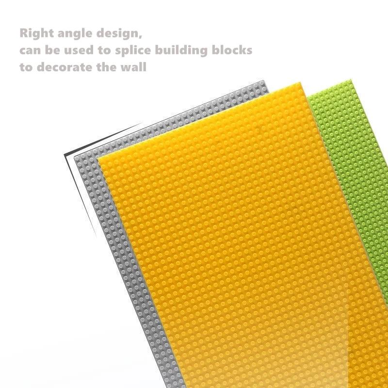 Panneau mural de blocs de construction 32x64 points, plaque de base en brique créative DIY Compatibl