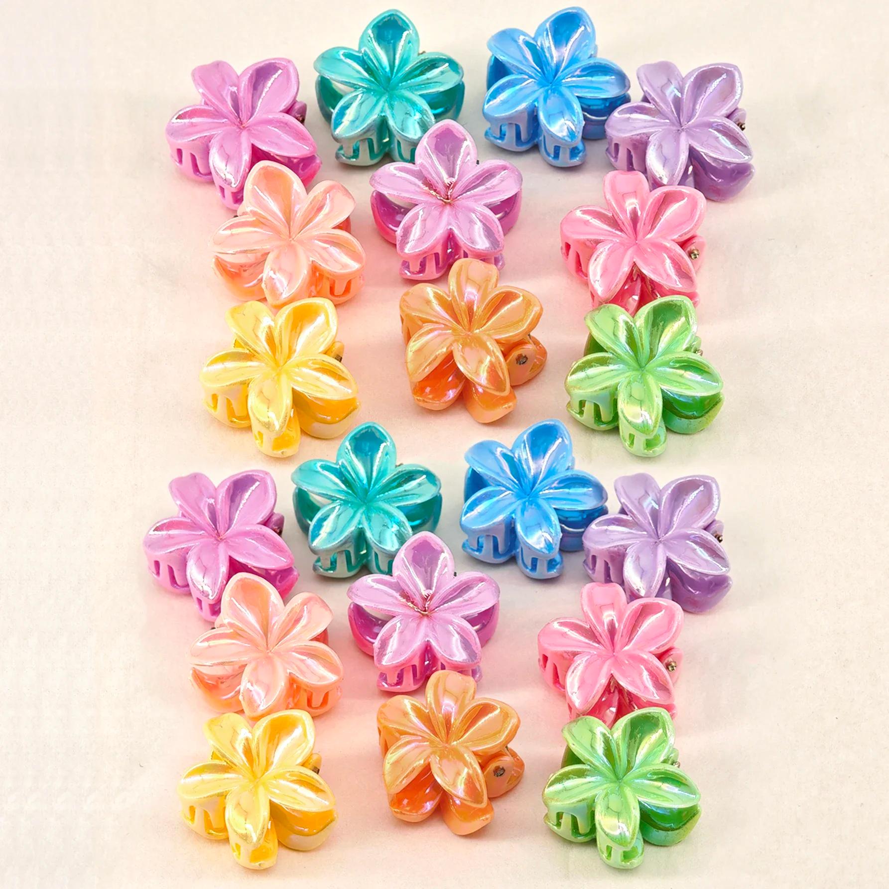 Pinces à cheveux d'été en forme de fleur de jonquille de couleurs mélangées, 10 pièces, jolies pince