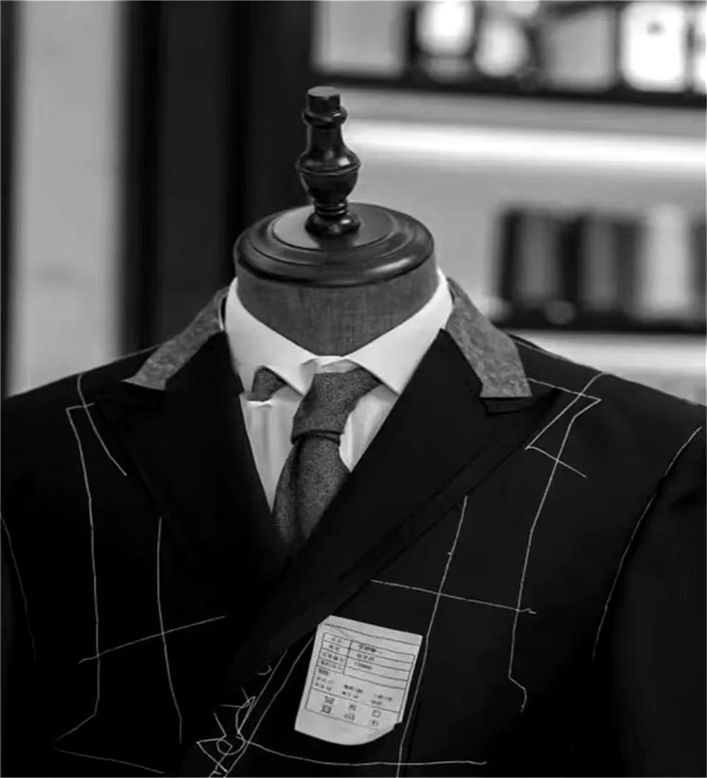 Costume de Mariage et d'Affaires 2 Pièces pour Homme, Couleur Ivoire, avec Blazer Croisé à Revers Po