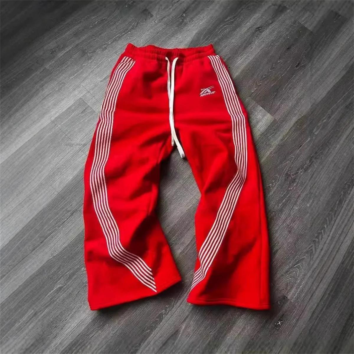 Y2k gris pantalons décontractés Vintage fonctionnel tactique hommes femmes Premium Jogging pantalon 