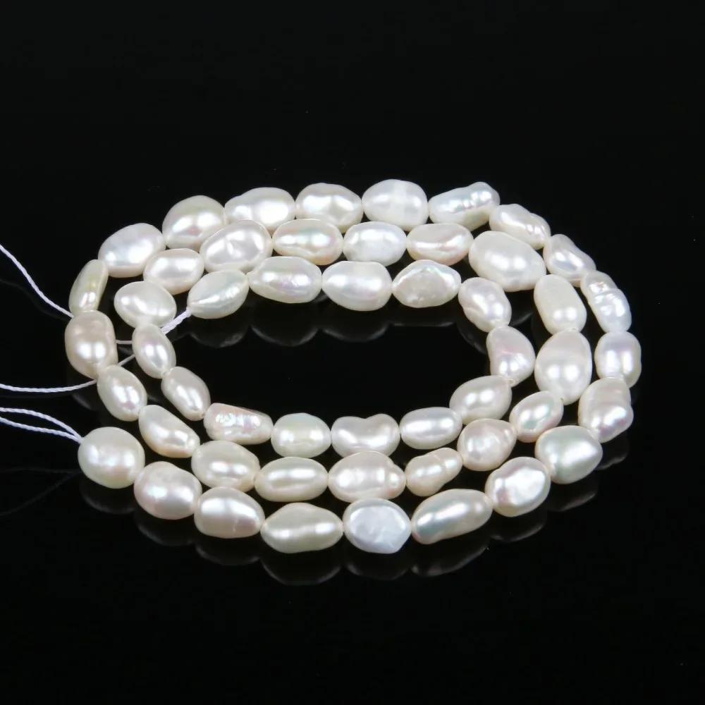 Perles d'Eau Douce Naturelles de Haute Qualité, Perforation Irrégulière, pour la Fabrication de Bijo