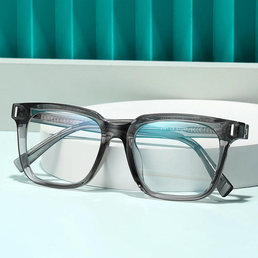 Kachawoo anti lumière bleue lunettes TR90 acétate hommes lunettes carrées cadre pour femmes tendance