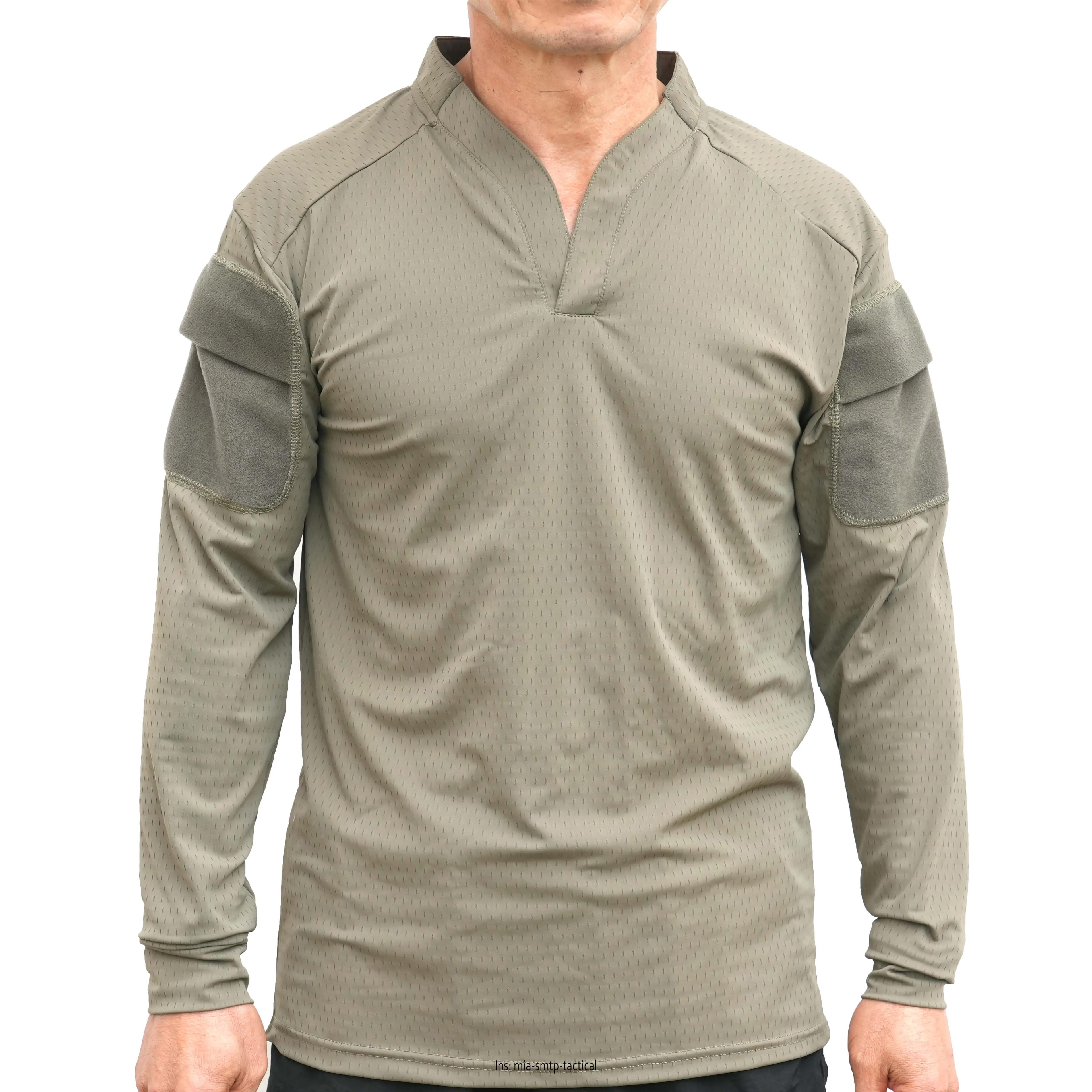 Chemise de combat respirante style Cag SMTP002 pour hommes à manches longues