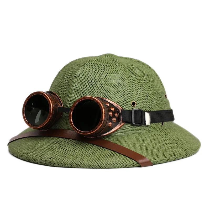 Casque d'été chapeau de paille en plein air hommes et femmes voyage chapeau personnalisé chapeau de 
