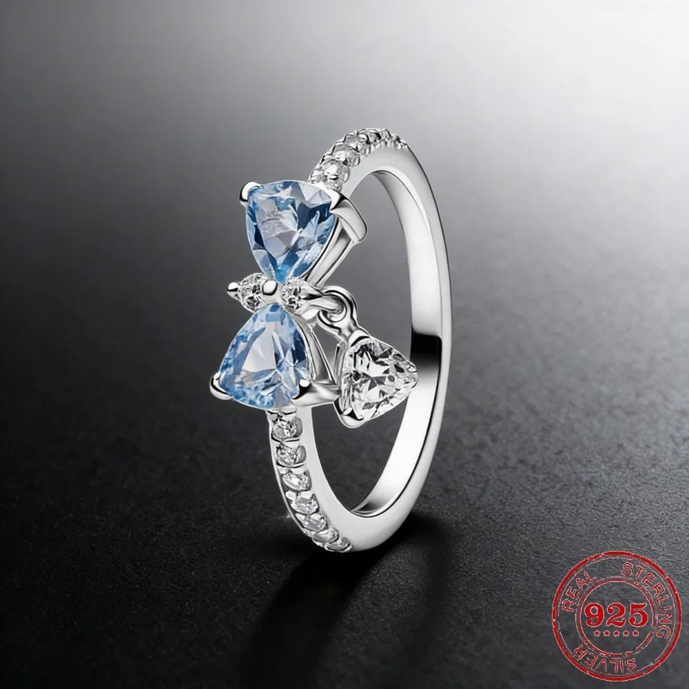 Bague en argent sterling 925 avec moissanite en forme de cœur pour femme, pour mariage, couple, anni