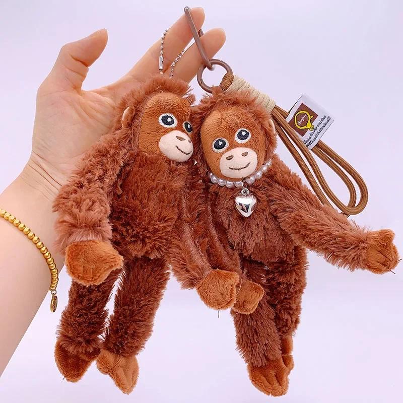 20 cm mignon petit singe pendentif en peluche poupée Animal suspendus peluches poupée sac pendentif 