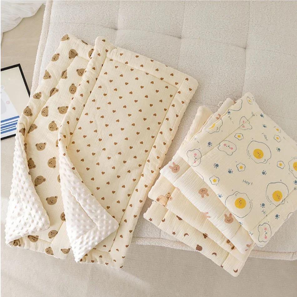 Coussin de siège de poussette pour bébé, dessin animé, coton doux, tapis de siège pour bébé, matelas