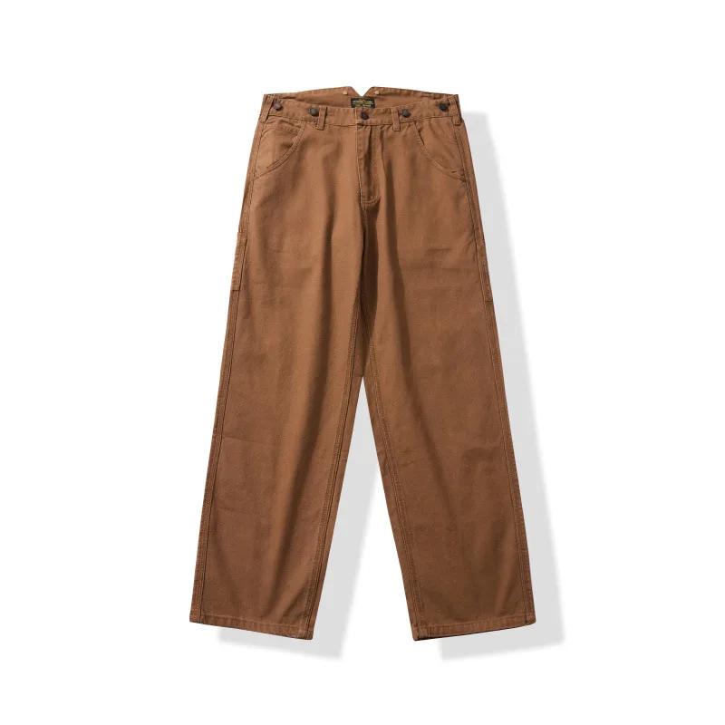 Pantalon de travail en toile haute densité YKK avec fermeture éclair, Legging large, pantalon Ami Ka