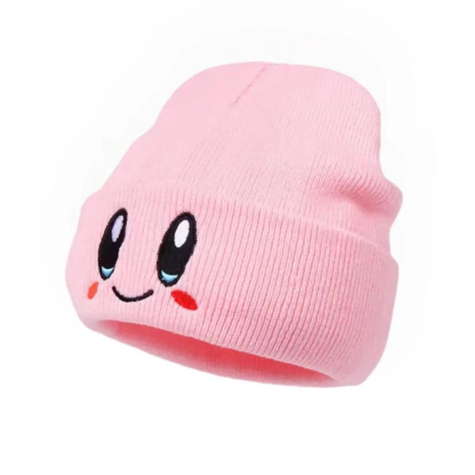 Bonnets élastiques brodés à gros yeux pour femmes, casquettes de crâne tricotées de dessin animé, ch