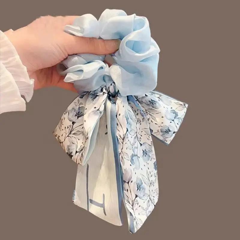 Ruban pour cheveux avec nœud pour femmes, 1 pièce, bandeau flottant, anneaux pour gros intestin, sen