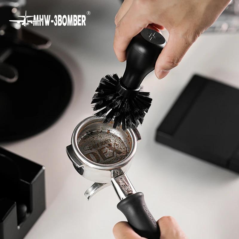 Brosse de nettoyage de filtre à café ABS MHW-3BOMBER, pour porte-filtre à café, panier de 51 à 58mm,