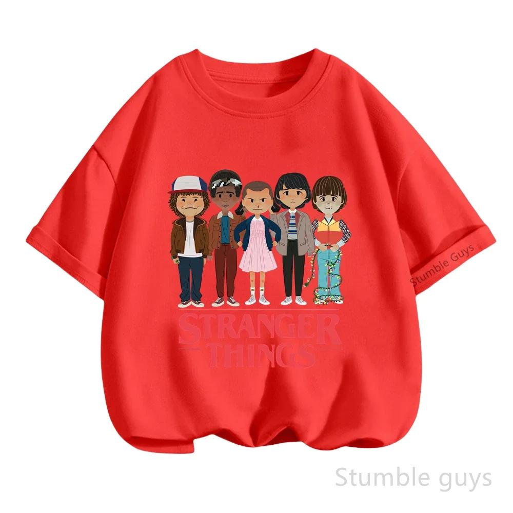 T-shirt en coton doux pour enfants, vêtements d'été pour garçons et filles, t-shirt à manches courte