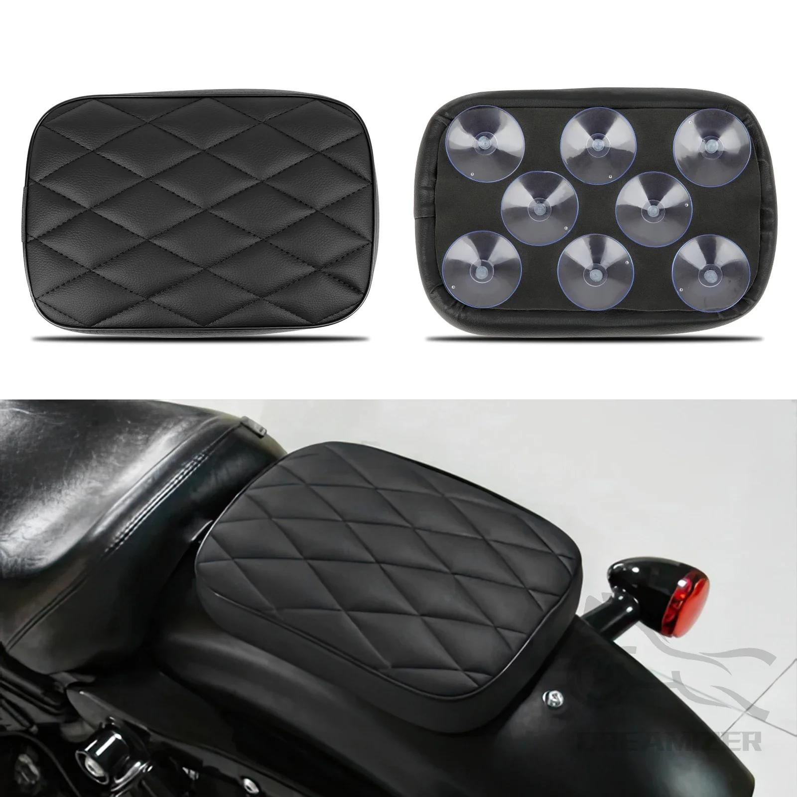 Siège de passager arrière universel noir à ventouse pour moto, pour Harley 883 1200 48 Choppers Bobb