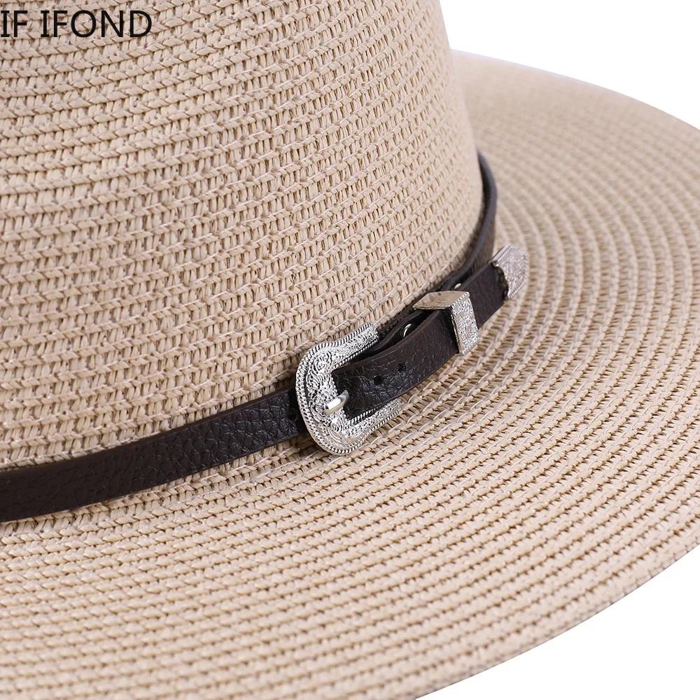 Chapeau de paille de grande taille 60CM pour parents et enfants, en papier d'été, Panama, Jazz, plag