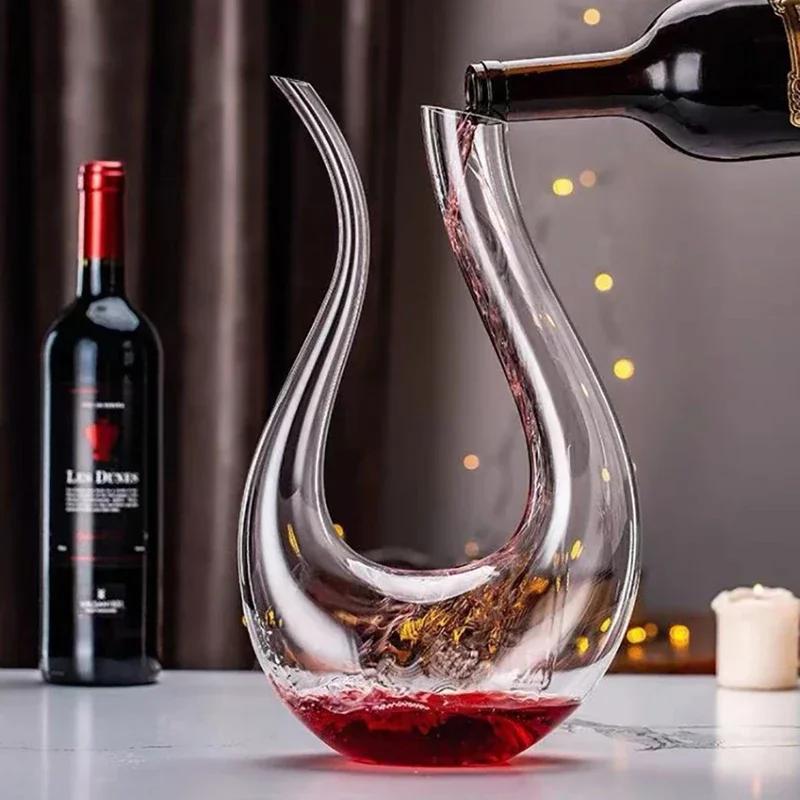 Grand carafe de 1500ML, fait à la main, cristal, vin rouge, verres à Champagne, bouteille, pichet, v