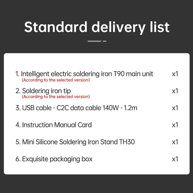 ALIENTEK T90 fer à souder intelligent PD 140W température réglable DC 28V 80-450 ℃   Kit de station 