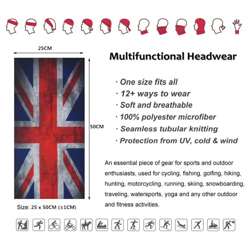 Commonwealth of Nations Feel Bandanas Écharpe de cyclisme anti-poussière, Vêtements de sauna multifo