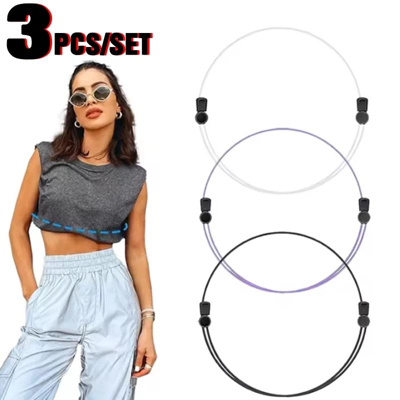Bande d'outils élastique réglable pour femmes, 3 pièces, accessoire de vêtements à la mode pour chem